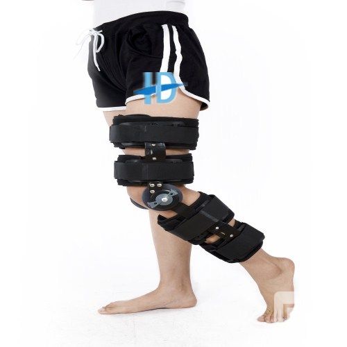 hinged knee brace